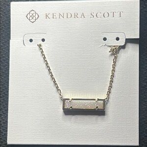 Kendra Scott Gold-Tone Chain with Glitter Bar Pendant Includes Dust Bag